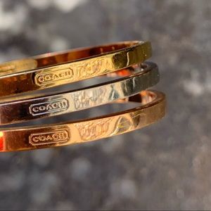 Coach 3 Bangle Bracelets